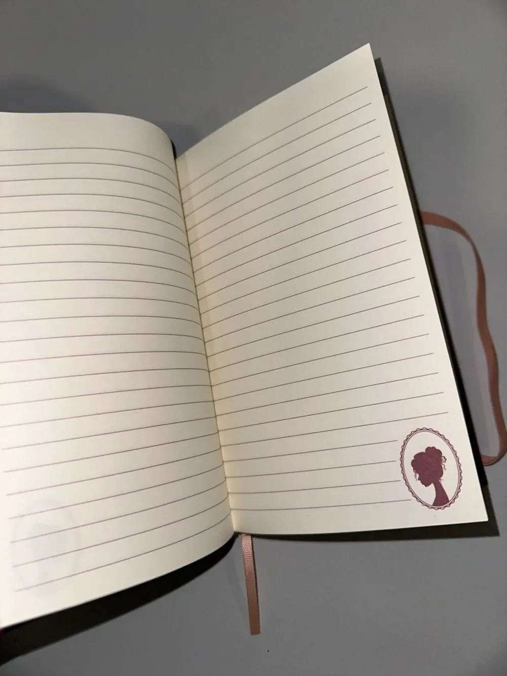 Steel Mill Burgundy Floral Pride & Prejudice Book Club Elastic Cord Journal